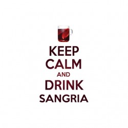 Tee shirt Keep calm drink sangria  sublimation