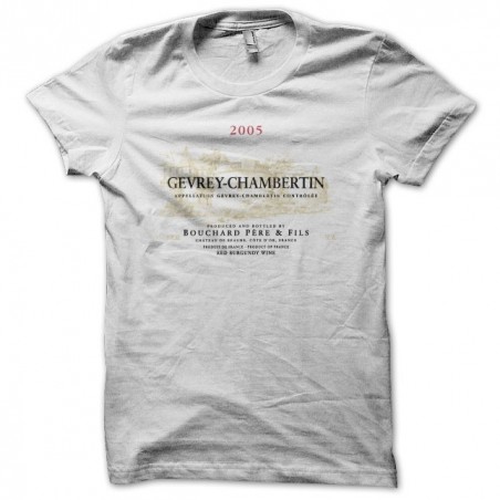 Gevrey Chambertin 2005 white sublimation t-shirt