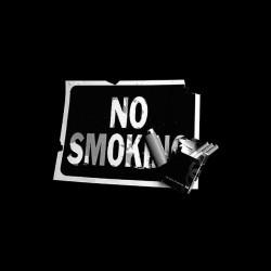 No Smoking Black Sublimation T-shirt