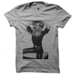 Heather Thomas portrait t-shirt in gray sublimation