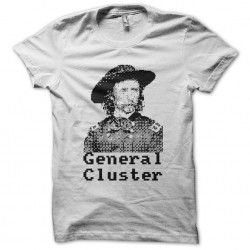 General Custer parody General Cluster t-shirt white sublimation