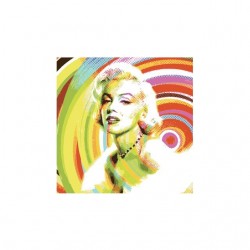 Tee shirt Marilyn Monroe pop art spirales  sublimation