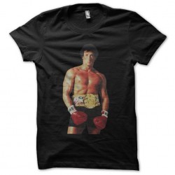 Rocky ready to boxe black sublimation t-shirt