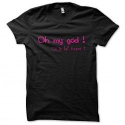 Oh my god t-shirt Where did I stuff it? black sublimation