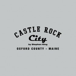 Castle Rock city t-shirt by Stephen King US college gray sublimation