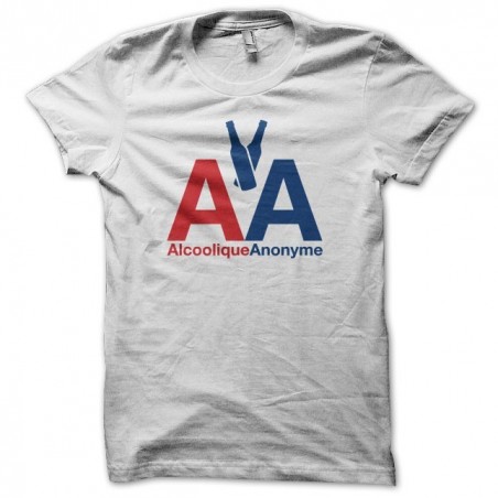 Tee shirt Alcoolique Anonyme parodie American Airlines  sublimation