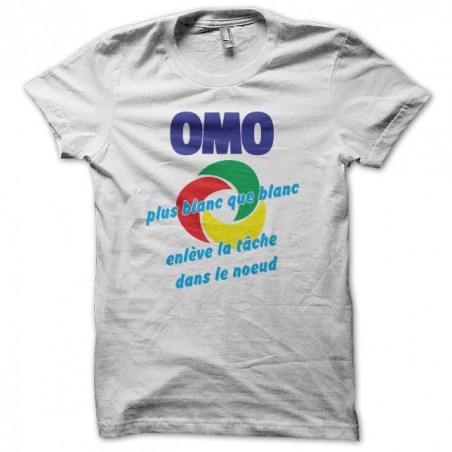 Omo t-shirt whiter than white on white sublimation