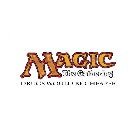 Magic The Gathering t-shirt parody drugs white sublimation