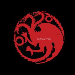 T-shirt The Iron Throne tee shirt Targaryen Game of thrones black sublimation
