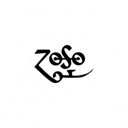Led Zeppelin ZoSo white sublimation symbol t-shirt