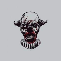 T-shirt clown zombie gray sublimation