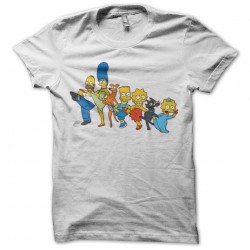 Simpson Dance white sublimation t-shirt