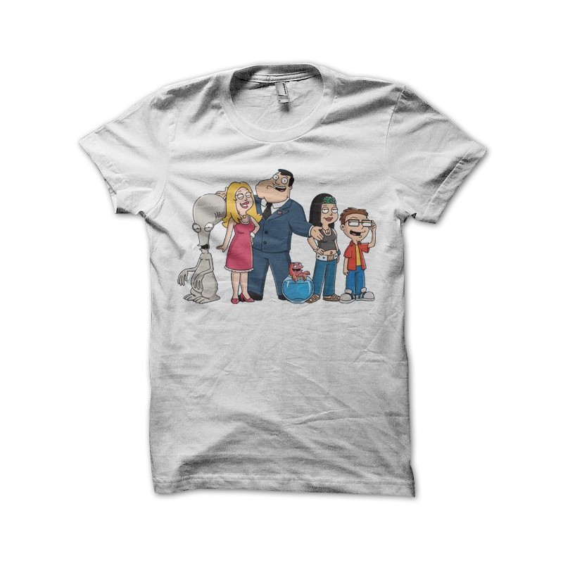 NWT New American Dad Flag Sitcom Animation Cartoon TV Show Logo T-Shirt L-2XL