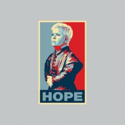 Tee shirt Mimi Mathy parodie Tyrion Lannister Hope Obama gris sublimation