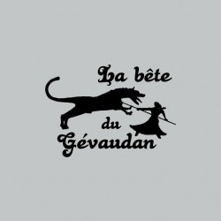 The beast of Gévaudan gray sublimation t-shirt