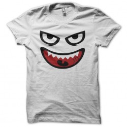 T-shirt monster face white...