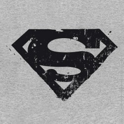 Tee shirt superman effect trash gray sublimation