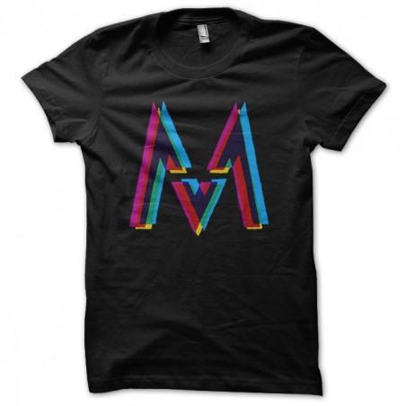 Maroon T-shirt 5 black sublimation