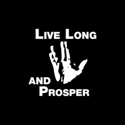 Tee shirt Star Trek Live Long and Prosper  sublimation
