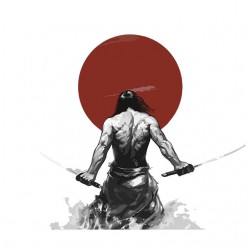 Tee shirt Samurai et soleil...
