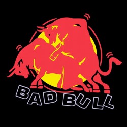 Tee shirt  bad bull parodie red bull  sublimation