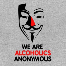 Alcoholic humor t-shirt Alcoholics Anonymous heather sublimation