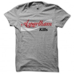 Aspartham kills parody t-shirt CocaCola light gray sublimation