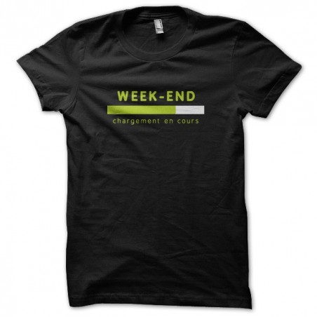 Funny t-shirt Weekend uploading black sublimation