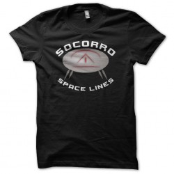 T-shirt Socorro Space Lines black sublimation