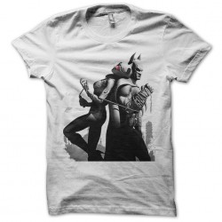 Batman t-shirt & cat woman arkham city white sublimation