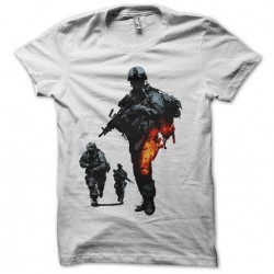 Tee shirt game battlefield bad company 2 white sublimation