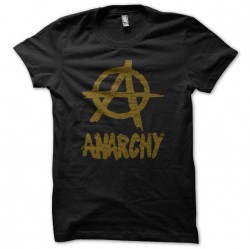 Tee Shirt Anarchie doré sur  sublimation