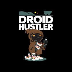Droid Hustler black sublimation t-shirt