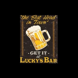 tee shirt lucky beer  sublimation