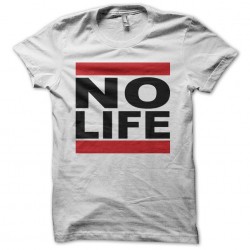 T-shirt No Life parody Run DMC white sublimation
