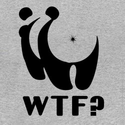 WTF t-shirt? WWF gray parsley logo sublimation