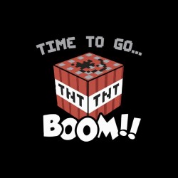 Time to go t-shirt TNT Boom black sublimation