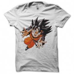 T-shirt Goku dragon ball white sublimation