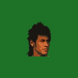 Neymar football green sublimation t-shirt