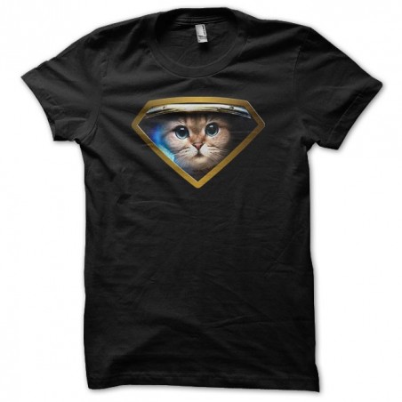 T-shirt Super Astro Cat black sublimation