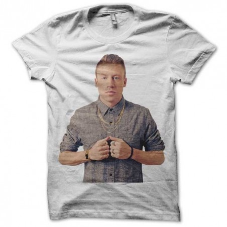 Macklemore white sublimation t-shirt