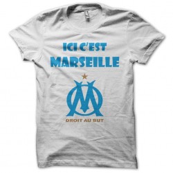 tee shirt here it's marseille white sublimation