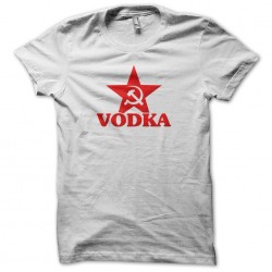 White sublimation Vodka Tee Shirt