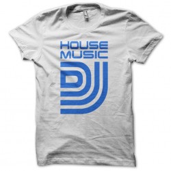 House Music DJ White Sublimation Tee