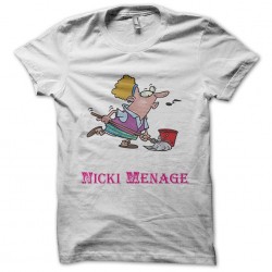 Nicki menaje parody nicki minaj t-shirt in white sublimation