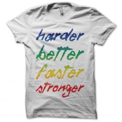 Tee shirt Daft Punk Harder Better Faster Stronger  sublimation