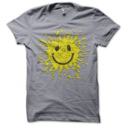 Smiley Gray Sublimation Tee Shirt