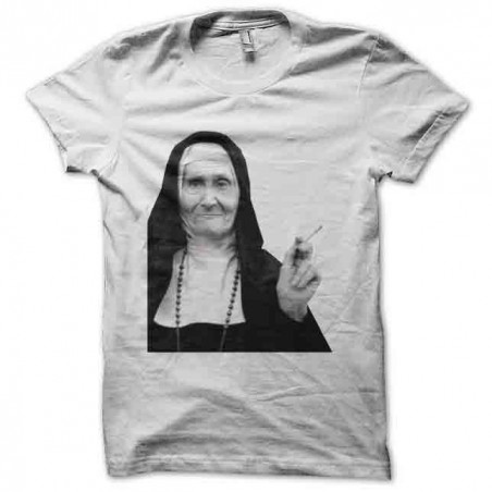 shirt tobacco and white nun sublimation