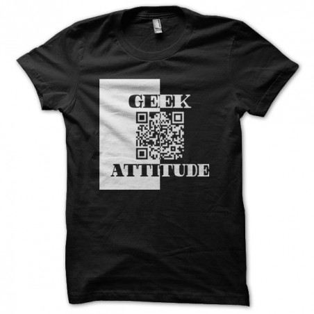 Tee shirt Geek Attitude bar code  sublimation