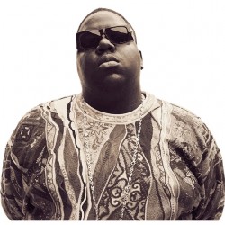 notorious big shirt in white sublimation